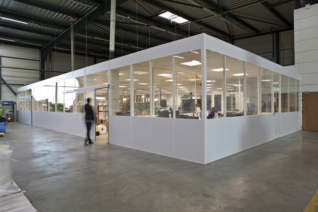 Fourniture et pose de cloisons de bureaux en aluminium à Colmar, Mulhouse et Strasbourg Kingersheim 2